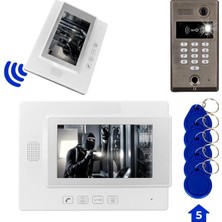 Sepetopia 773TP 1 Daire 7’’ Nfc Şifre Girişli Görüntülü Diafon Kapı Zili Interkom Akıllı Ev Güve