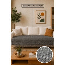 Babada Home Eko | Pamuklu Bohem Koltuk Örtüsü Oturma Yerini Kapatan Çekyat Örtüsü, Berjer Örtüsü, Koltuk Şalı | 115X210