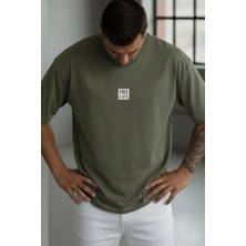 Teenage Millionaire Erkek Haki Free Life Bisiklet Yaka Oversize Salas T-Shirt