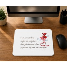 Mor Mürekkep Dün Seni Sevdim - Baskılı Mouse Pad