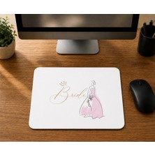 Mor Mürekkep Bride Pembe Gelin - Baskılı Mouse Pad