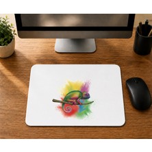 Mor Mürekkep Rengarek Bukalemun - Baskılı Mouse Pad