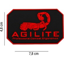 Da Acm Agılıte Velcro Patch Siyah - Kırmızı DA-NAS-337