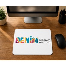 Mor Mürekkep Çam Ağacı Süsleri - Baskılı Mouse Pad