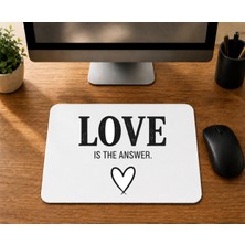 Mor Mürekkep Basic V Yaka - Baskılı Mouse Pad