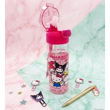 Cg Kids Hello Kitty & Kuromi & My Melody & Cinnamoroll Best Friends Suluk Matara 500 ml - Pembe