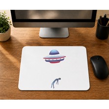 Mor Mürekkep Ufo Tasarım - Baskılı Mouse Pad
