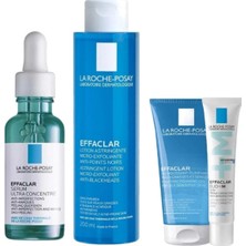 Zemira La Roche Posay Effaclar Karşıtı Bakım Rutini Seti, Serum, Tonik, Jel,