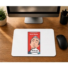 Mor Mürekkep Kişiye Özel Beden Eğitimi Öğretmeni Çerçeveli Ben Bu Yaz - Baskılı Mouse Pad