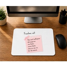 Mor Mürekkep Kendime Not Ben Nasıl Mutluysam Öyle Yaşarım Can Benim - Baskılı Mouse Pad