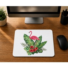Mor Mürekkep Flamingo - Baskılı Mouse Pad