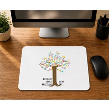 Mor Mürekkep Kişiye Özel Değerler Eğitimi Öğretmeni - Baskılı Mouse Pad