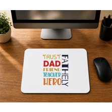 Mor Mürekkep Father - Baskılı Mouse Pad