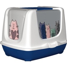 Moderna Trendy Kapalı Kedi Tuvaleti 57 cm
