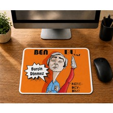 Mor Mürekkep Kişiye Özel Beden Eğitimi Öğretmeni Ben Bu Yaz - Baskılı Mouse Pad