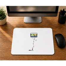Mor Mürekkep Nostalji Kaset - Baskılı Mouse Pad