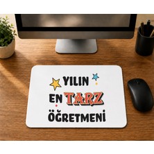 Mor Mürekkep Yılın En Tarz Öğretmeni - Baskılı Mouse Pad
