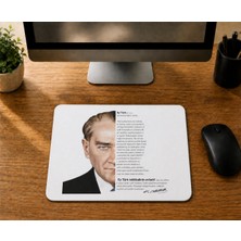 Mor Mürekkep Atatürk - Baskılı Mouse Pad