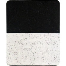 Zemira Usin Kum Desen Kaymaz Taban Optik Bilgisayar Bordo Mouse Pad Mousepad (Si̇yah Beyaz)