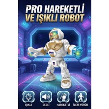 Farbu Oyuncak Brave Robot Hareketli Sesli ve Işıklı Eğlenceli Bir Büyüme Arkadaşı