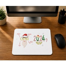 Mor Mürekkep Kişiye Özel Dilekler ile 2024 Tam Tur - Baskılı Mouse Pad