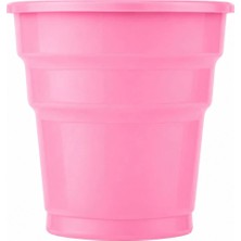 Belirtilmemiş Plastik Meşrubat Bardağı Açık Pembe 25 Adet
