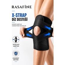 Rasafine Patella ve Menisküs Destekli Dizlik Ayarlanabilir Yan Stabilizatörlü Diz Korsesi