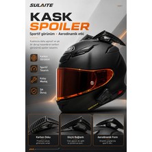 Sulaite Motosiklet Kask Kask Spoiler Aerodinamik Spoiler Universal Karbon 2 Adet (Kask Değildir)