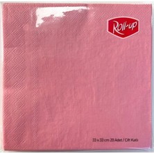 Belirtilmemiş Pembe Kağıt Peçete 20 Adet