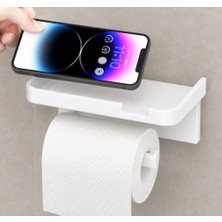 Raflı Yapışkanlı Tuvalet Kağıdı Askılığı Nemere