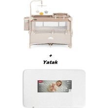 Kanz Summer Anne Yanı Park Yatak Bej - Yataklı