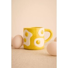 Anthropologie Fried Egg Yumurta Formlu Dekoratif Dolomit Kupa