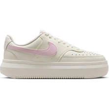 Nike Court Vision Alta Leather White Sneaker Hakiki Deri Kadın Günlük Spor Ayakkabı Beyaz Pembe