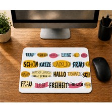 Mor Mürekkep Kişiye Özel Almanca Öğretmeni - Baskılı Mouse Pad