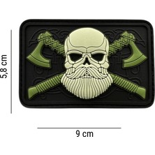 Da Valhalla Birliği Pvc Velcro Patch Yeşil DA-NAS-254