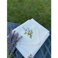 Elora Maison Lavanta Ekmek Sepeti Örtüsü, Ekmeklik, Nakışlı Ekmeklik