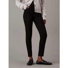 Calvin Klein Kadın Yüksek Bel Slim Fit Dar Paça Denim Siyah Jeans K20K207606-1BY