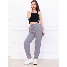Kozz Style Kadın Füme Müslin Pamuk Paça Pileli Pantolon