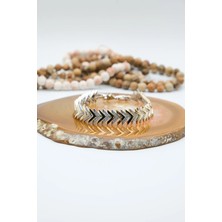 Serenite Collection Sarge Gold Renk Zirkon Bileklik