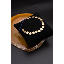 Serenite Collection Rock Altın Kaplama Lacivert Bileklik