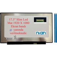 Ni-On NV173FHM-N4N NV173FHM-N4N V8.0 Notebook LCD Ekran (17.3''slim LED Mat)Ekran Esnek Bandı Yanında Verilmektedir.