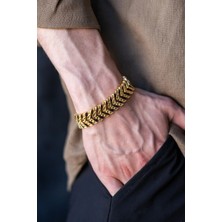 Serenite Collection Arrow Altın Kaplama Bronz Bileklik