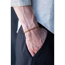Serenite Collection Miyuki Unisex Turuncu Bileklik