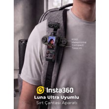 Yadu INSTA360 Luna Ultra Uyumlu Sırt Çantası Montaj Aparatı Vlog Çekim