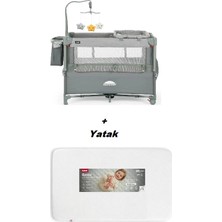 Kanz Summer Anne Yanı Park Yatak Koyu Gri - Yataklı