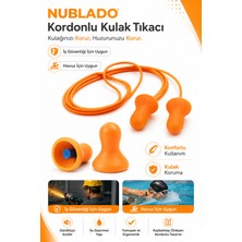 Nublado Kordonlu Kulak Tıkacı – Iş Güvenliği ve Havuz Için Uygun, Yumuşak Ergonomik Kulak Koruyucu