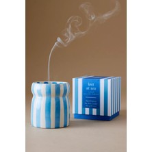 Anthropologie Paddywax Cabana Çizgili Seramik Kavanoz Mum