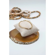 Serenite Collection Coer Gold Renk Zirkon Bileklik