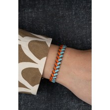 Serenite Collection Miyuki Unisex Turkuaz Turuncu Bileklik