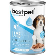 Bestpet Puppy Kuzu Etli Parça Etli ve Jöleli Yavru Köpek Konservesi 400 gr